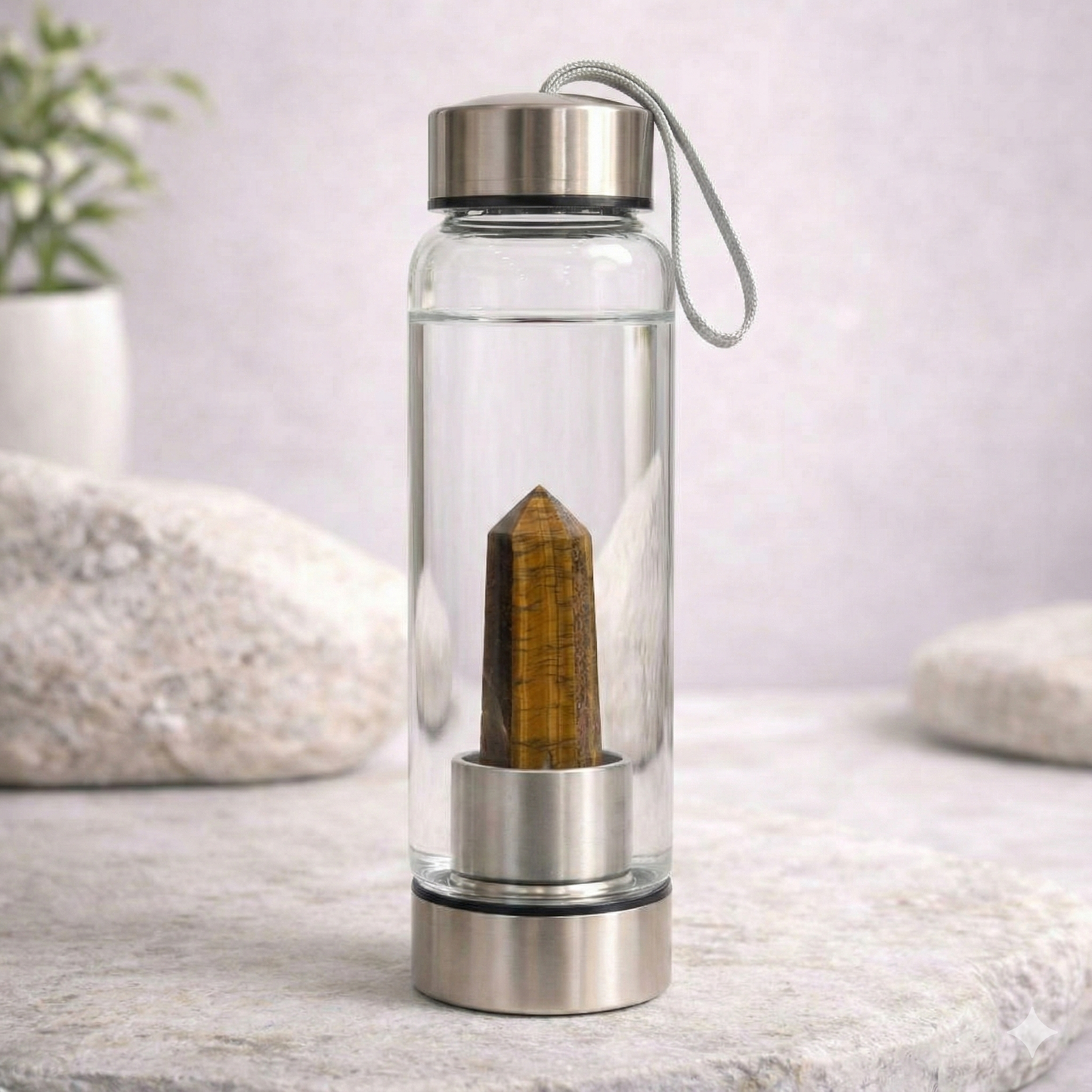 Doğal Taşlı Matara (400ml)